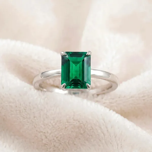 Silver_Tone_Rectangular_Green_Stone_Ring_for_Women