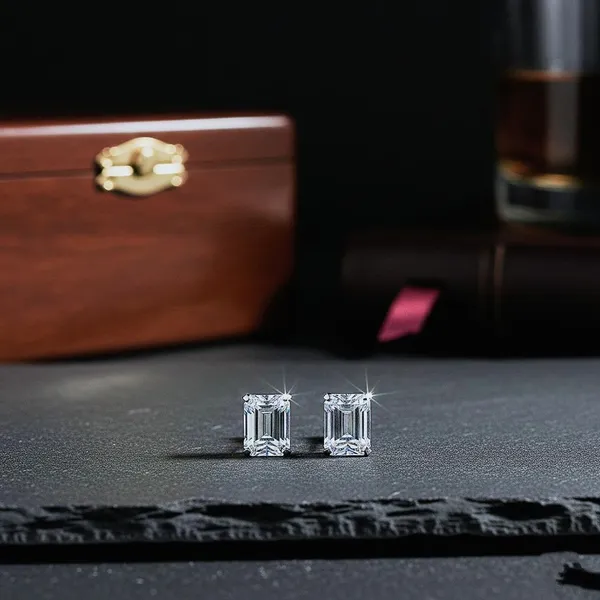 Silver_Tone_Emerald_Cut_Stud_Earrings_for_Women