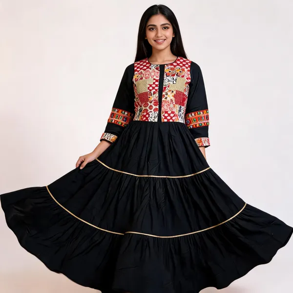 Black_Rayon_Lehenga_Choli_For_Women