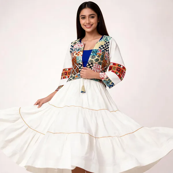 White_Rayon_Lehenga_Choli_For_Women