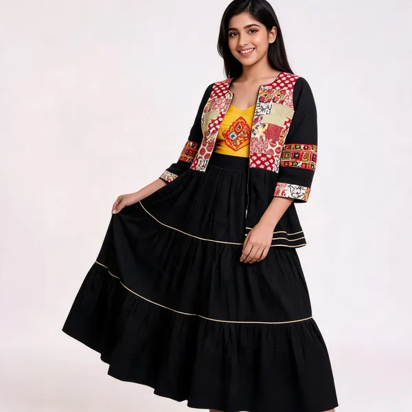 Black_Rayon_Lehenga_Choli_For_Women