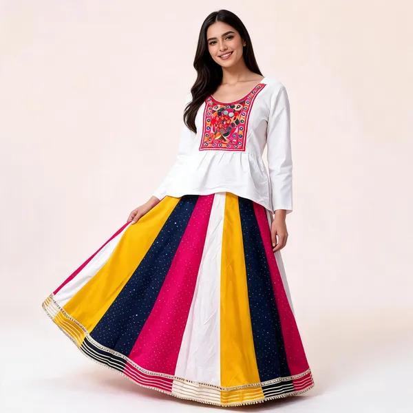 Multicolor_Rayon_Lehenga_Choli_For_Women