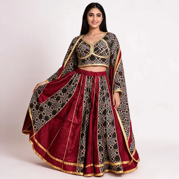 Red_Cotton_Lehenga_Choli_For_Women