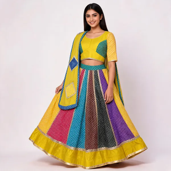 Multicolor_Cotton_Lehenga_Choli_For_Women