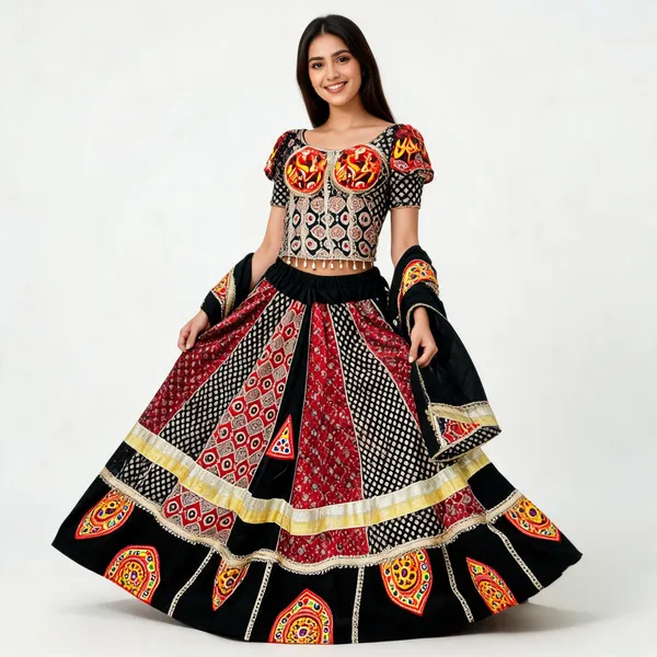 Multicolor_Cotton_Lehenga_Choli_For_Women