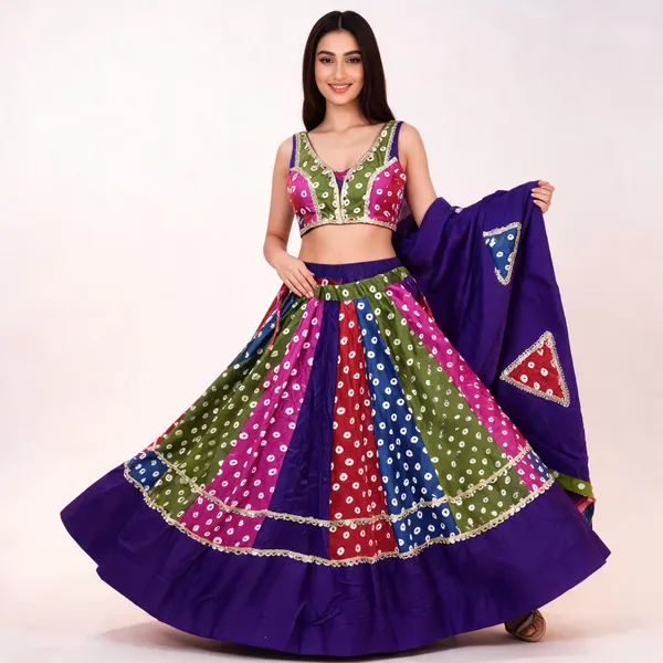 Multicolor_Cotton_Lehenga_Choli_For_Women