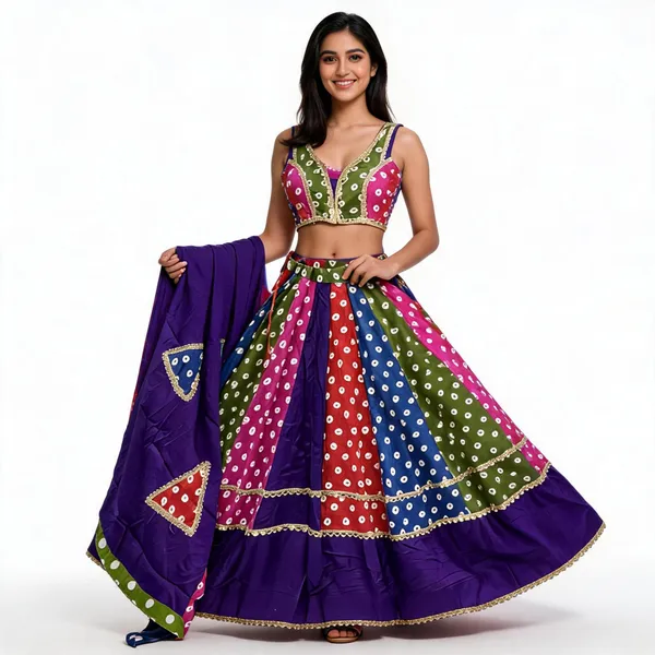 Multicolor_Cotton_Lehenga_Choli_For_Women