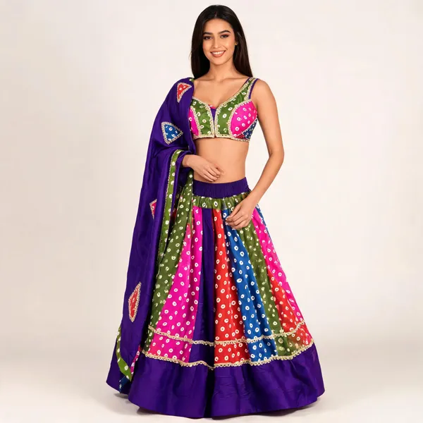 Multicolor_Cotton_Lehenga_Choli_For_Women