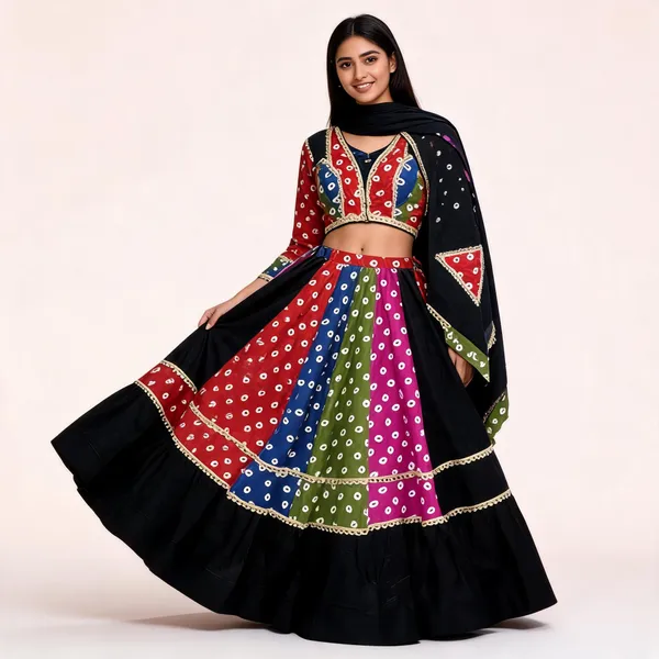 Multicolor_Cotton_Lehenga_Choli_For_Women