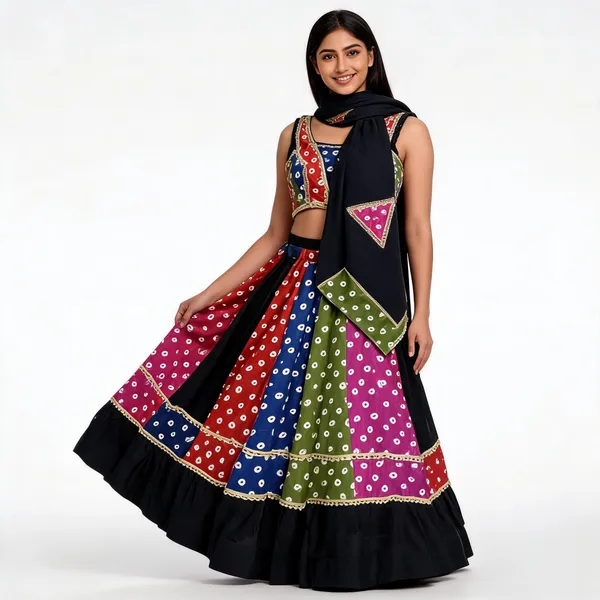 Multicolor_Cotton_Lehenga_Choli_For_Women