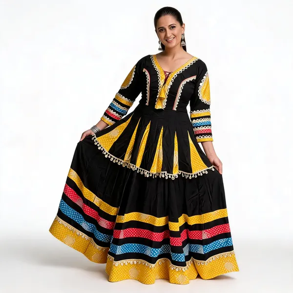 Multicolor_Cotton_Lehenga_Choli_For_Women