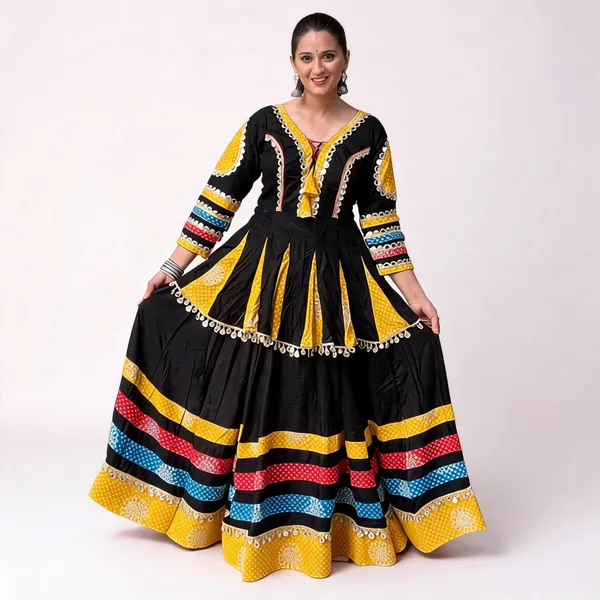 Multicolor_Cotton_Lehenga_Choli_For_Women