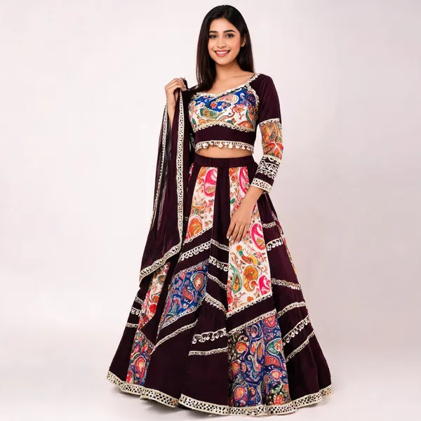 Multicolour_Rayon_Lehenga_Choli_For_Women