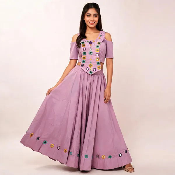 Pink_Rayon_Lehenga_Choli_For_Women