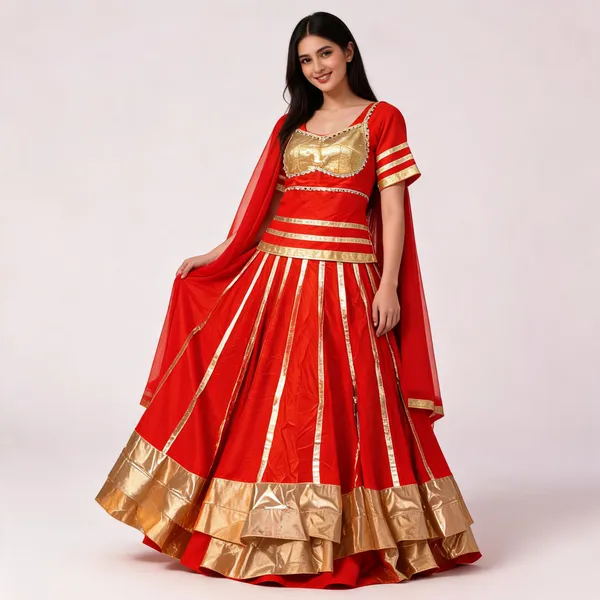 Red_Cotton_Lehenga_Choli_For_Women
