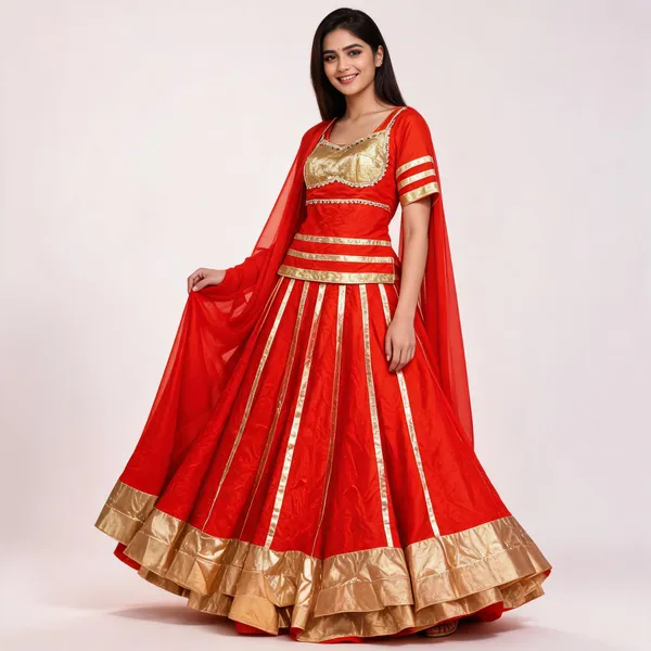Red_Cotton_Lehenga_Choli_For_Women