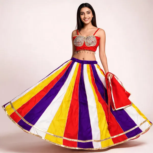 Multicolor_Rayon_Lehenga_Choli_For_Women