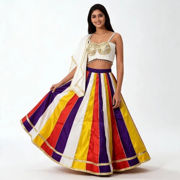Multicolor_Rayon_Lehenga_Choli_For_Women