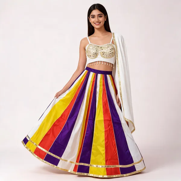 Multicolor_Rayon_Lehenga_Choli_For_Women