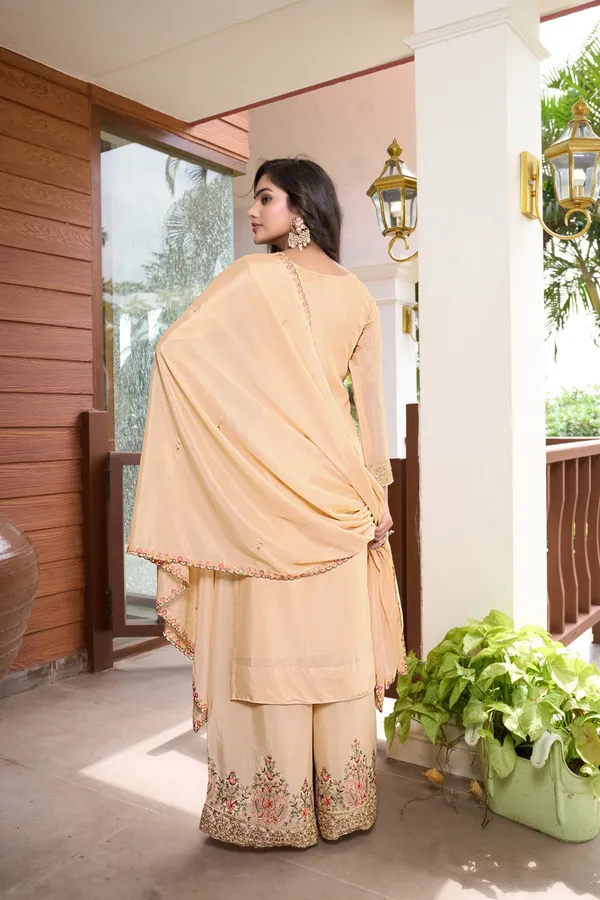 Cream_Embroidered_Chinon_Straight_Kurta_Palazzo_Set_With_Dupatta