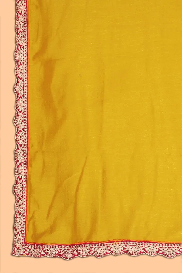 Orange_Embroidered_Kurta_Palazzo_Set_With_Yellow_Dupatta