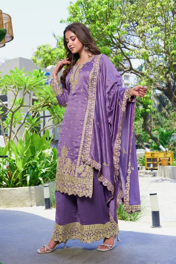 Enchanting_Purple_Kurta_Palazzo_Set_With_Embroidered_Dupatta