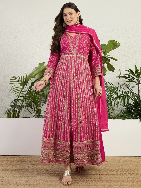 Exquisite_Pink_Chinon_Heavy_Embroidered_Anarkali_Gown
