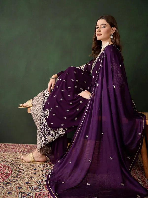 Womens_Purple_Embroidered_Faux_Georgette_Kurta_Sharara_Set_With_Dupatta