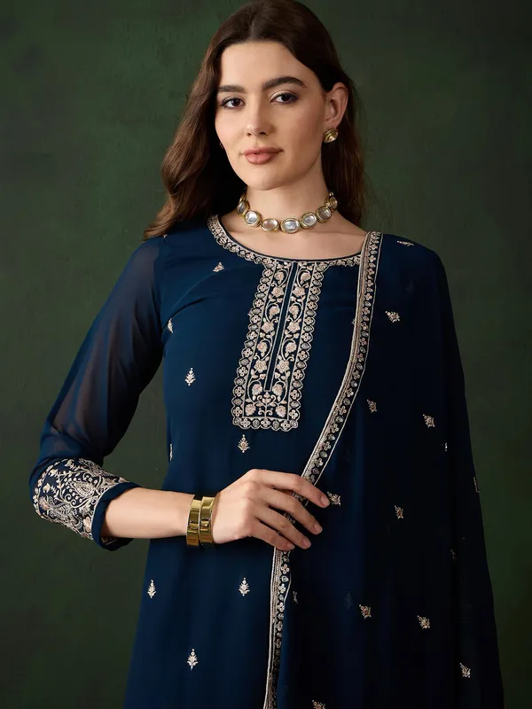 Radiant_Rama_Embroidered_Faux_Georgette_Kurta_Sharara_Set_With_Dupatta