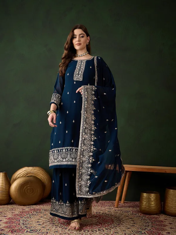 Radiant_Rama_Embroidered_Faux_Georgette_Kurta_Sharara_Set_With_Dupatta