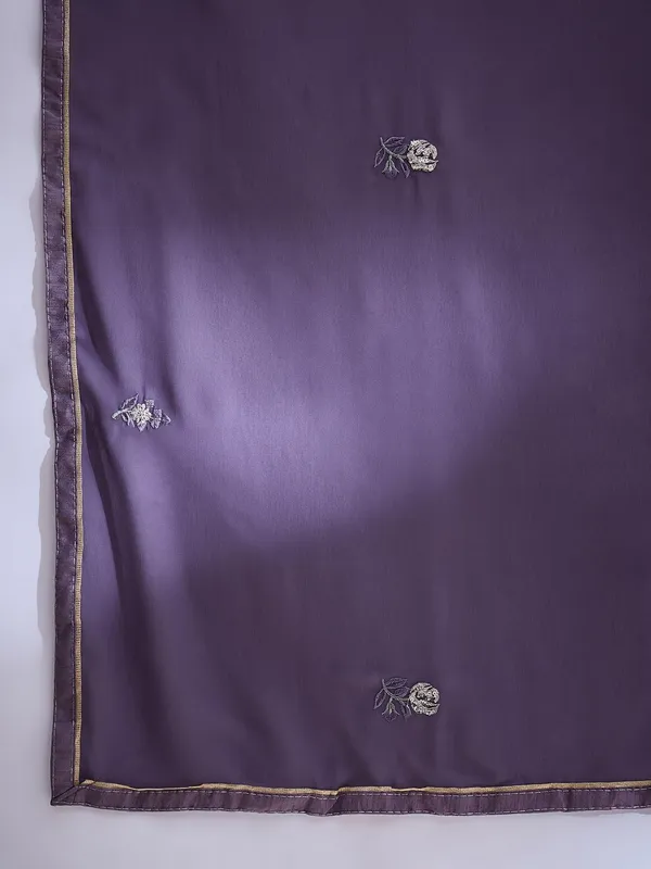 Enchanting_Purple_Embroidered_Faux_Georgette_Lehenga_Kurta_Set_With_Dupatta