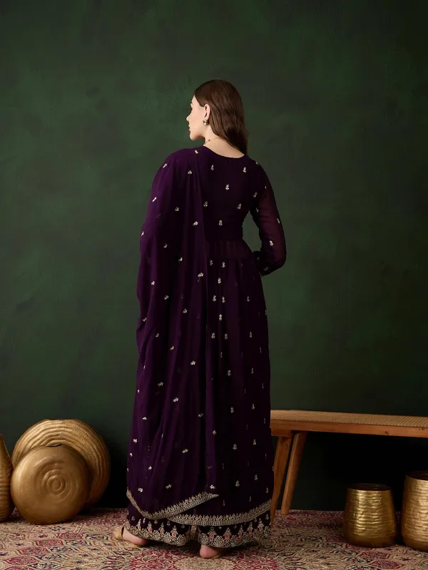 Elegant_Deep_Purple_Embroidered_Nayra_Cut_Kurta_Palazzo_Set