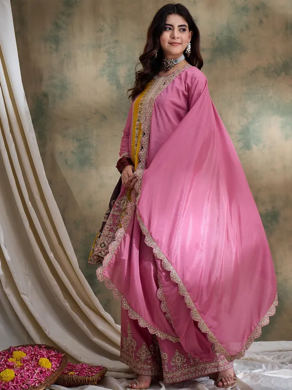 Charming_Pink_Embroidered_Flared_Top_Kurta_Palazzo_Set_With_Round_Neck_And_Regular_Sleeves