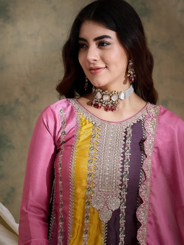 Charming_Pink_Embroidered_Flared_Top_Kurta_Palazzo_Set_With_Round_Neck_And_Regular_Sleeves