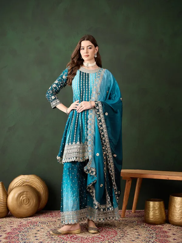 Elegant_Embroidered_Flared_Top_Kurta_Palazzo_Set_With_Round_Neck_And_Regular_Sleeves