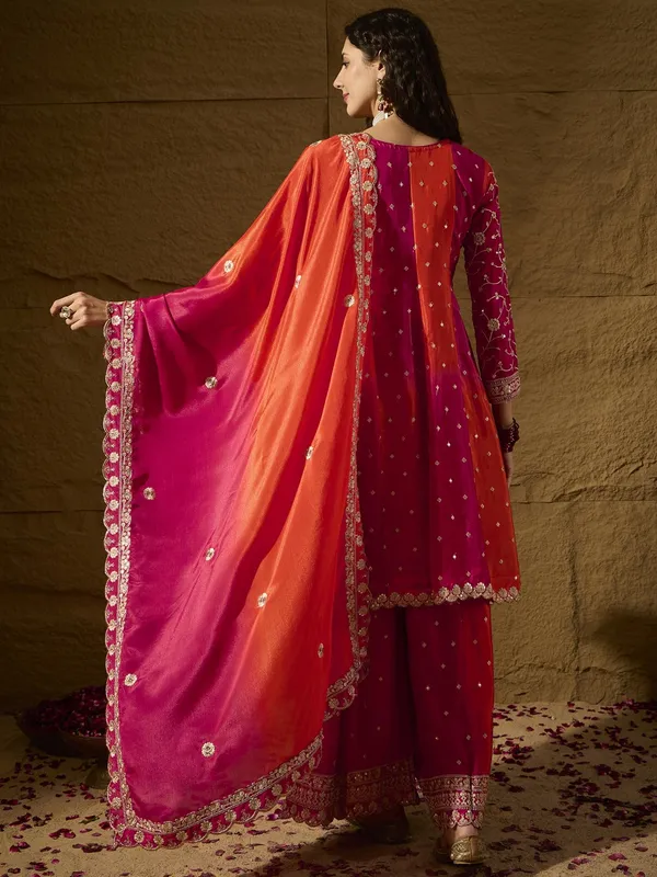 Elegant_Embroidered_Flared_Top_Kurta_Palazzo_Set_With_Round_Neck_And_Regular_Sleeves