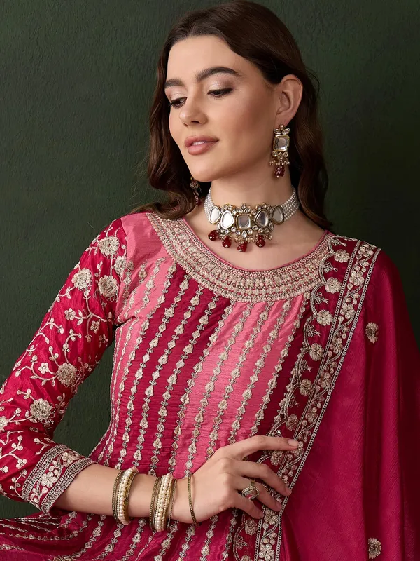 Elegant_Embroidered_Flared_Top_Kurta_Palazzo_Set_With_Round_Neck_And_Regular_Sleeves