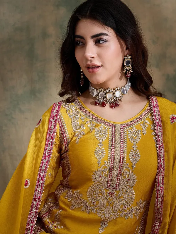 Stunning_Chinon_Embroidered_Kurta_Palazzo_Set