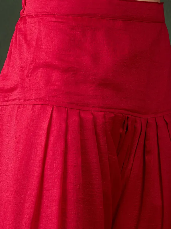 Maroon_Embroidered_Flared_Kurta_Patiala_Set_With_Dupatta_Vichitra_Silk
