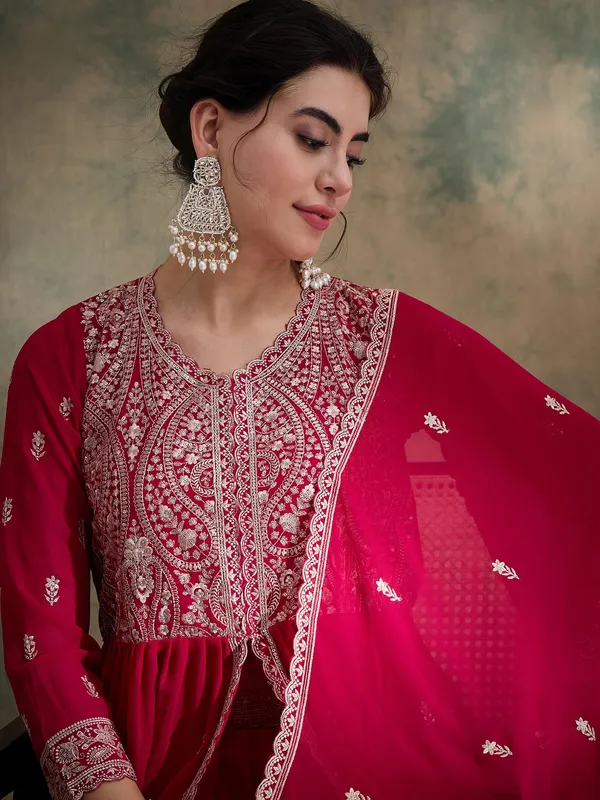 Embroidered_Anarkali_Kurta_Lehenga_Set_With_Dupatta