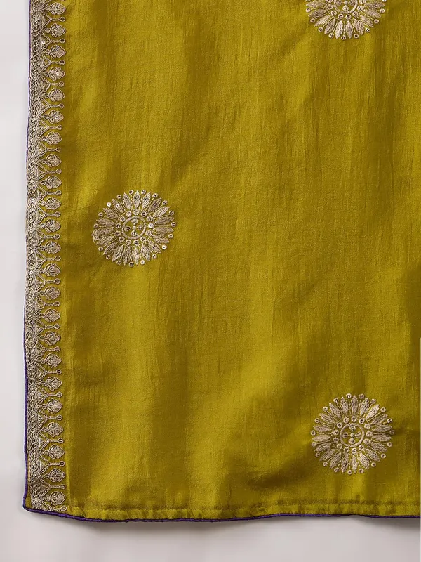 Vibrant_Pink_And_Purple_Embroidered_Vichitra_Silk_Kurta_Palazzo_Set_With_Dupatta