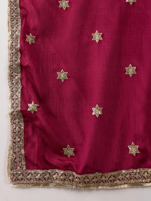 Mehendi_Embroidered_Chinon_Anarkali_Kurta_Pant_Set_With_Dupatta