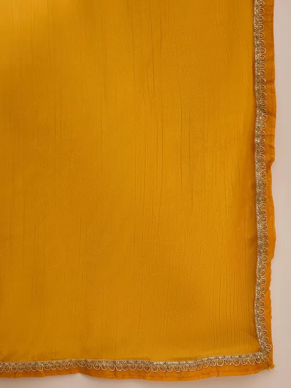 Radiant_Yellow_Chinon_Embroidered_Kurta_And_Lehenga_Set