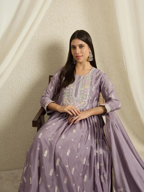 Heavenly_Purple_Embroidered_Chinon_Anarkali_Gown_With_Dupatta