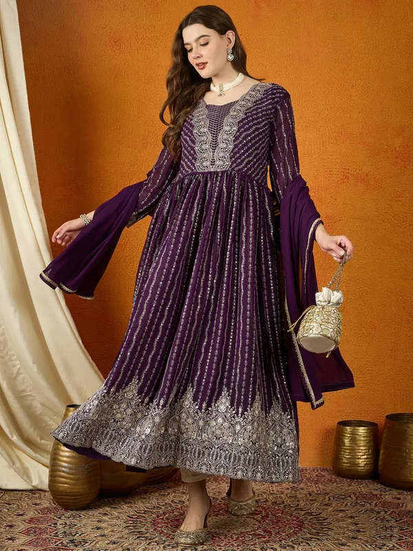 Ravishing_Purple_Embroidered_Faux_Georgette_Anarkali_Gown_With_Dupatta