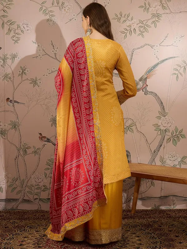 Meymeric_Embroidered_Chinon_Bandhani_Kurta_Palazzo_Set_With_Dupatta