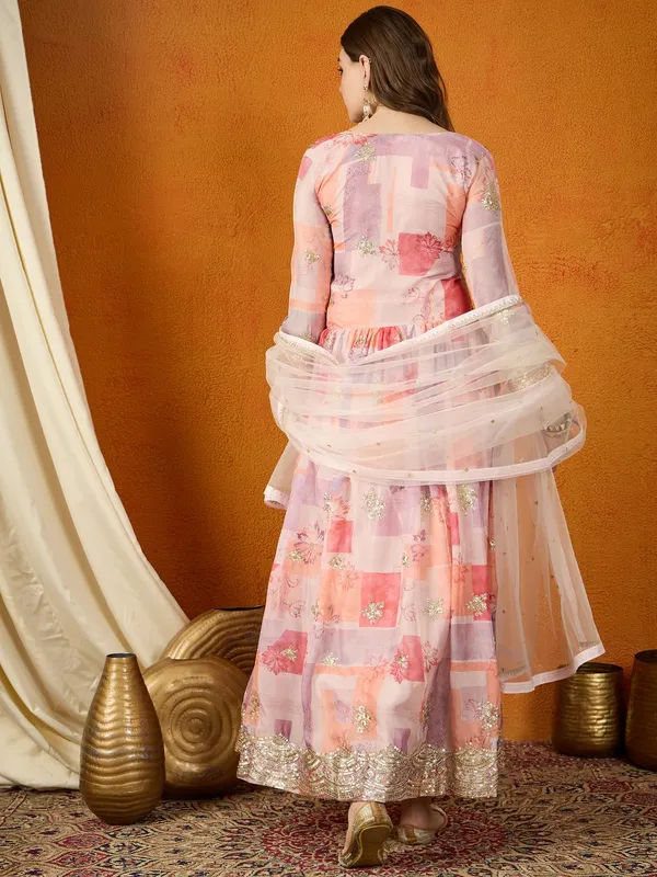 Dreamy_Peach_Printed_And_Embroidered_Tp_Silk_Anarkali_Gown_With_Net_Dupatta