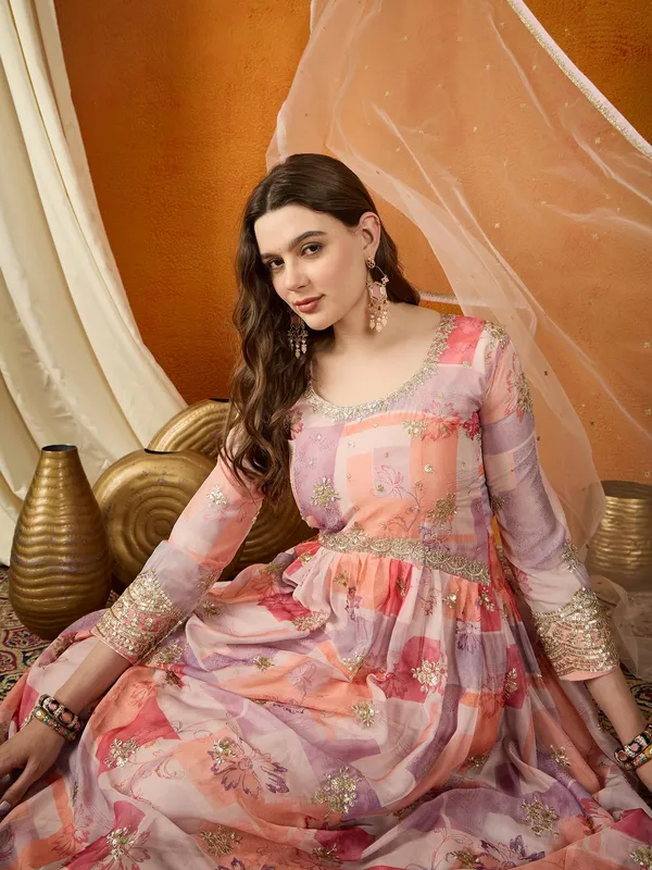 Dreamy_Peach_Printed_And_Embroidered_Tp_Silk_Anarkali_Gown_With_Net_Dupatta