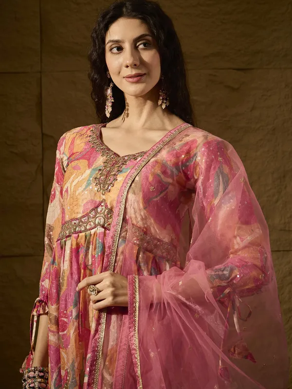 Vivacious_Pink_Abstract_Print_And_Embroidered_Tp_Silk_Anarkali_Gown_With_Net_Dupatta