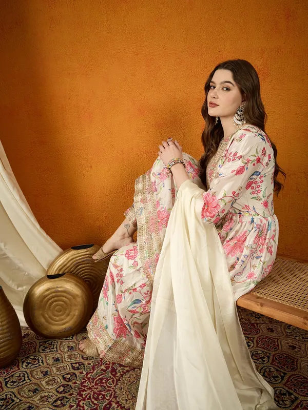 Charming_Floral_Printed_And_Embroidered_Chinon_Kurta_Sharara_Set_With_Dupatta
